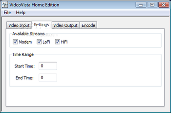 VideoVista Home Edition screenshot 2