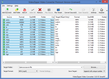 VideoZipper screenshot