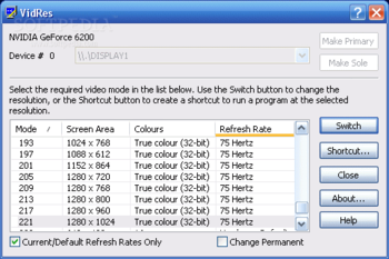 VidRes screenshot