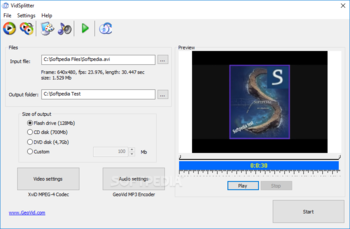VidSplitter screenshot