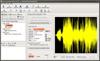 Viena SoundFont Editor screenshot