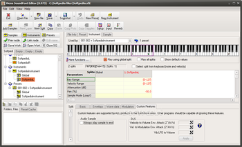 Viena SoundFont Editor screenshot 10