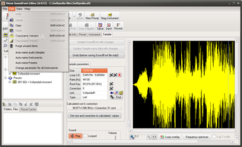 Viena SoundFont Editor screenshot 4