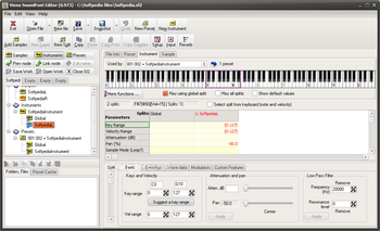 Viena SoundFont Editor screenshot 6