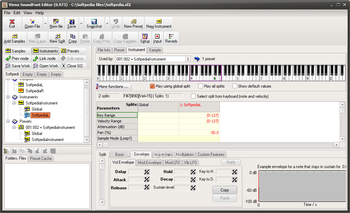 Viena SoundFont Editor screenshot 7