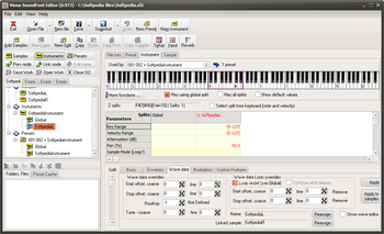 Viena SoundFont Editor screenshot 8