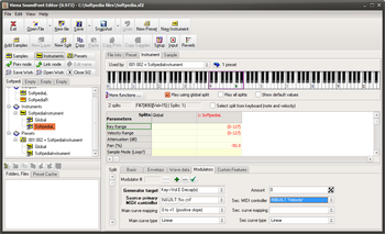 Viena SoundFont Editor screenshot 9