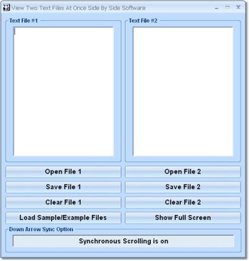 View Two Text Files At Once Side By Side Software screenshot