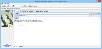 Viewer for MS Outlook Messages screenshot