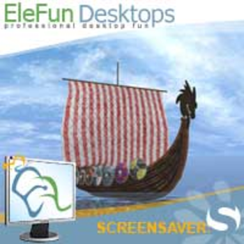 Viking Boat - Animated Screensaver screenshot