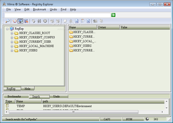 Vilma Registry Explorer screenshot