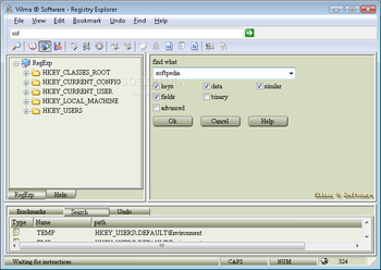 Vilma Registry Explorer screenshot 2