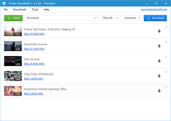 Vimeo Download screenshot