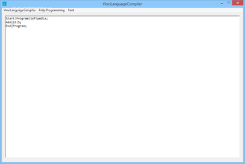 VinciLanguageCompiler screenshot