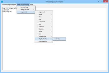 VinciLanguageCompiler screenshot 4