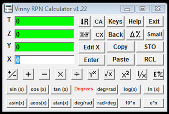 Vinny RPN Calculator screenshot