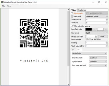 VintaSoft Barcode .NET SDK screenshot 4