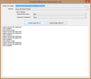 VintaSoft Twain .NET SDK screenshot 2