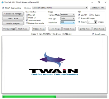 VintaSoftTwain.NET SDK screenshot