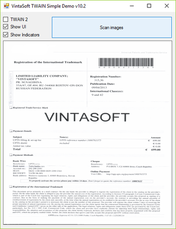 VintaSoftTwain.NET SDK screenshot 4