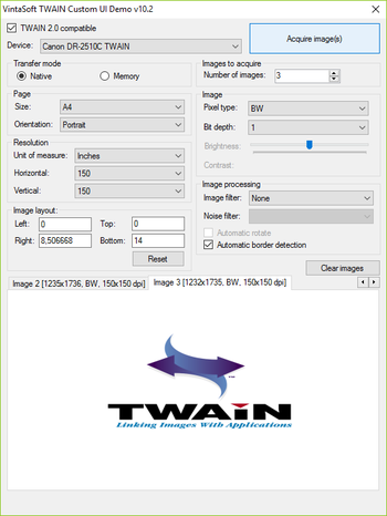 VintaSoftTwain.NET SDK screenshot 5