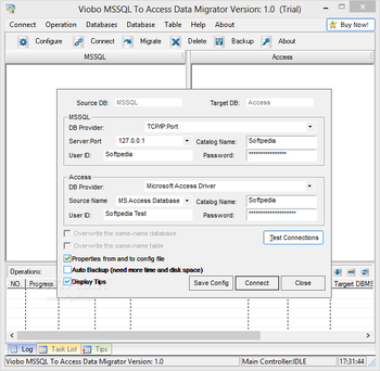 Viobo MSSQL To ACCESS Data Migrator Pro Portable screenshot 2