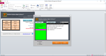 Violation Database Management Software screenshot 10