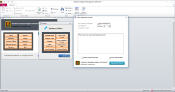 Violation Database Management Software screenshot 16