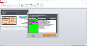 Violation Database Management Software screenshot 8