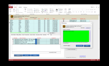 Violation Database Management Software screenshot