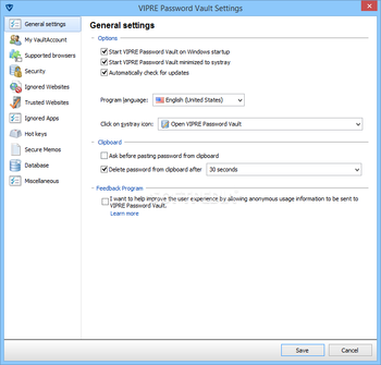 VIPRE Password Vault screenshot 10