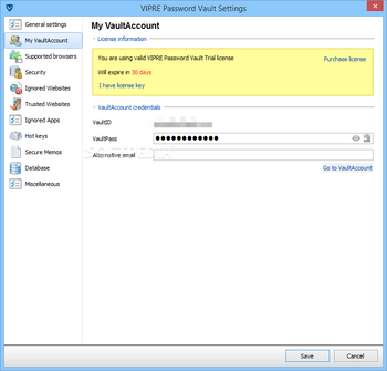 VIPRE Password Vault screenshot 11
