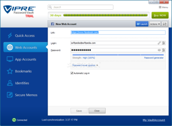 VIPRE Password Vault screenshot 4