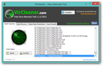 VirCleaner screenshot