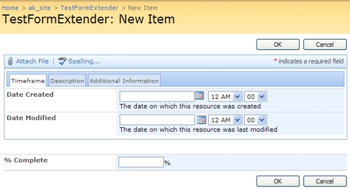 Virto Ajax SharePoint List Form Extender screenshot