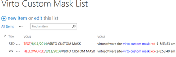 Virto SharePoint Custom Mask Field Web Part screenshot