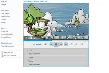 Virto SharePoint Media Player Web Part screenshot 2