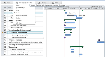 Virto Silverlight Gantt View screenshot 2