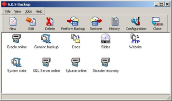 Virtos S.O.S Backup Database screenshot