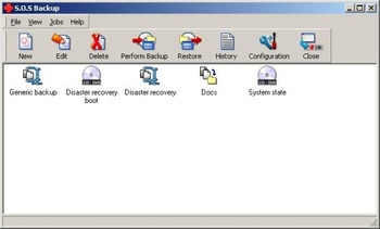 Virtos S.O.S Backup Desktop screenshot