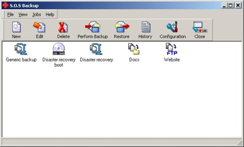 Virtos S.O.S Backup EasyDB screenshot