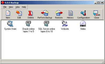 Virtos S.O.S Backup Enterprise screenshot