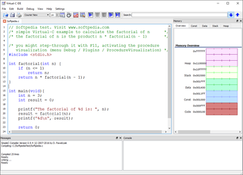 Virtual-C IDE screenshot