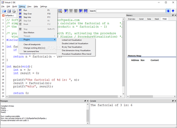Virtual-C IDE screenshot 5