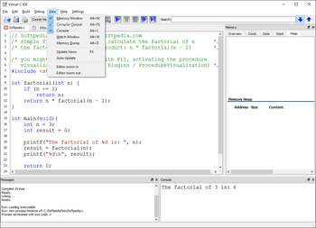 Virtual-C IDE screenshot 6