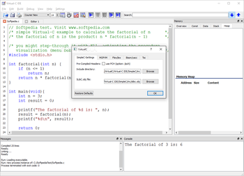 Virtual-C IDE screenshot 9