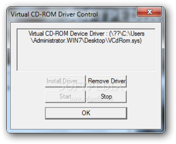 Virtual CD-ROM Control Panel screenshot 2