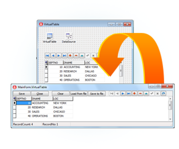 Virtual Data Access Components screenshot