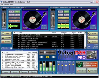 Virtual Deck DJ Mixing Suite screenshot