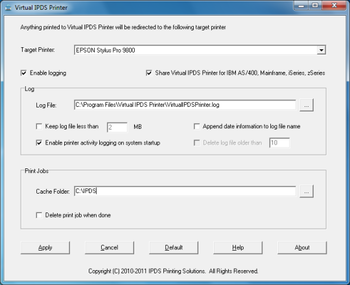 Virtual IPDS Printer screenshot